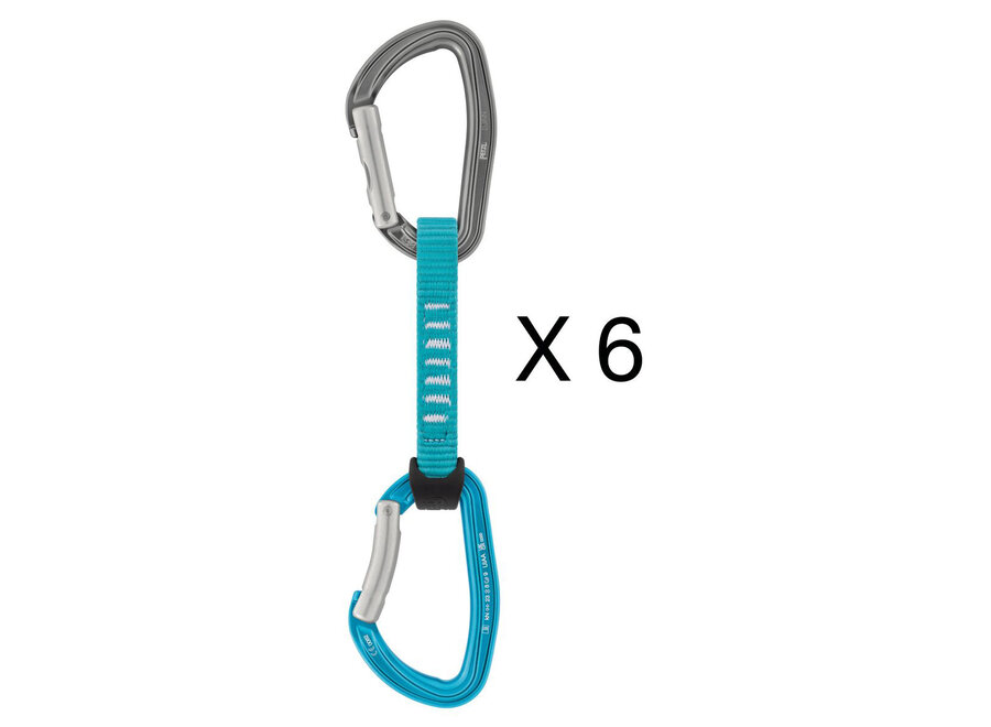 Petzl Djinn Axess Quickdraw 11cm 6-Pack Turquoise