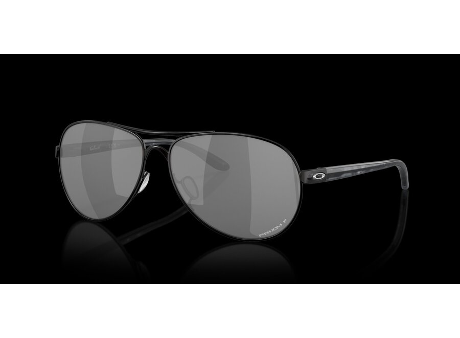 Oakley Feedback Polished Black Frame w/ Prizm Black Polarized Lens