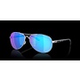 Oakley Feedback Polished Chrome Frame w/ Prizm Sapphire Polarized Lens