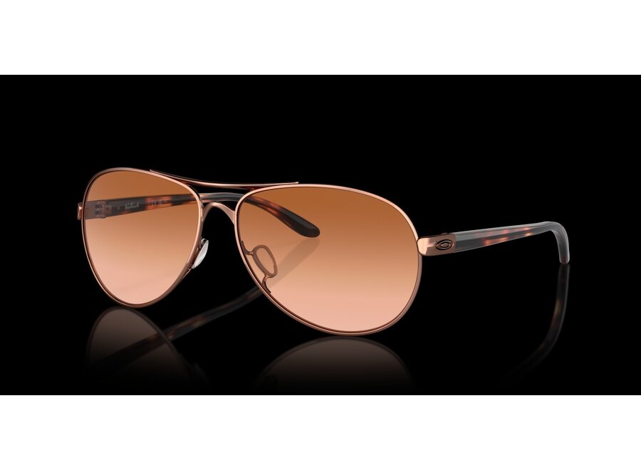 Oakley Feedback Rose Gold Frame w/ VR50 Brown Gradiant Lens