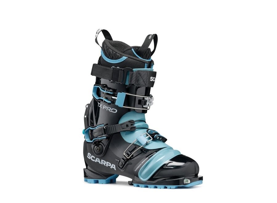 Scarpa Women's TX Pro Telemark Ski Black Polar Blue NEW F24 Model