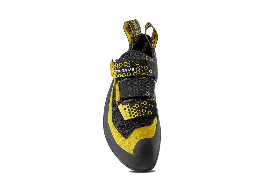 La Sportiva Miura VS Rock Climbing Shoe Black/Yellow Clearance