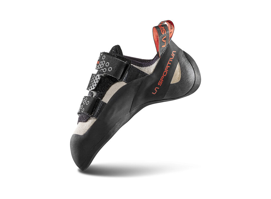 La Sportiva Women's Miura VS Rock Climbing Shoe - White/Cherry Tomato - Clearance