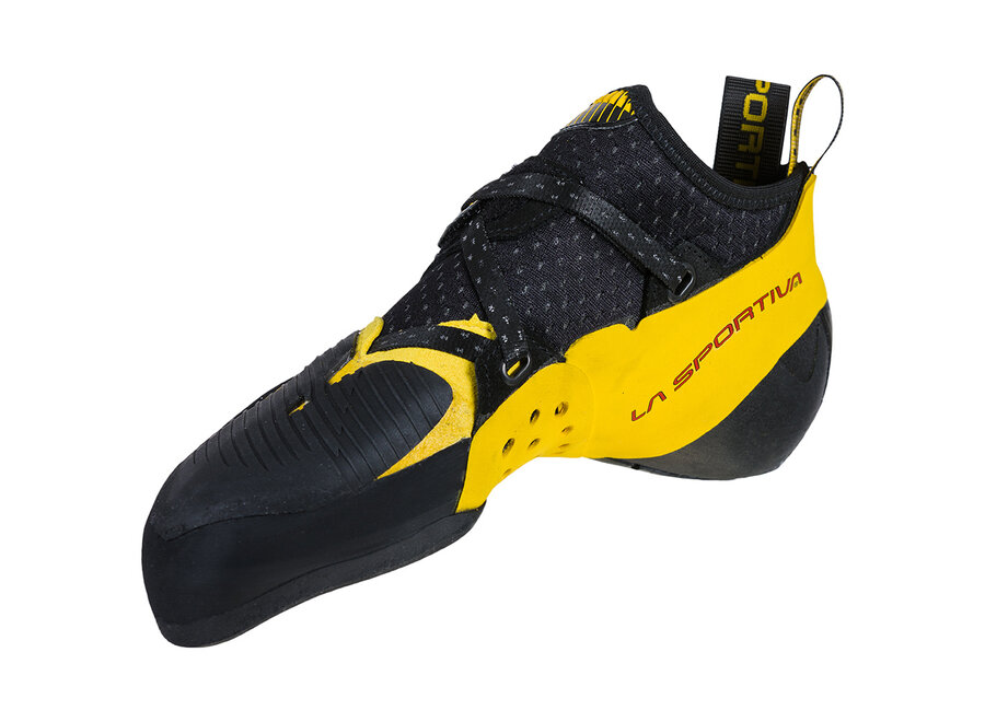 La Sportiva Solution Comp Rock Climbing Shoe Black/Yellow