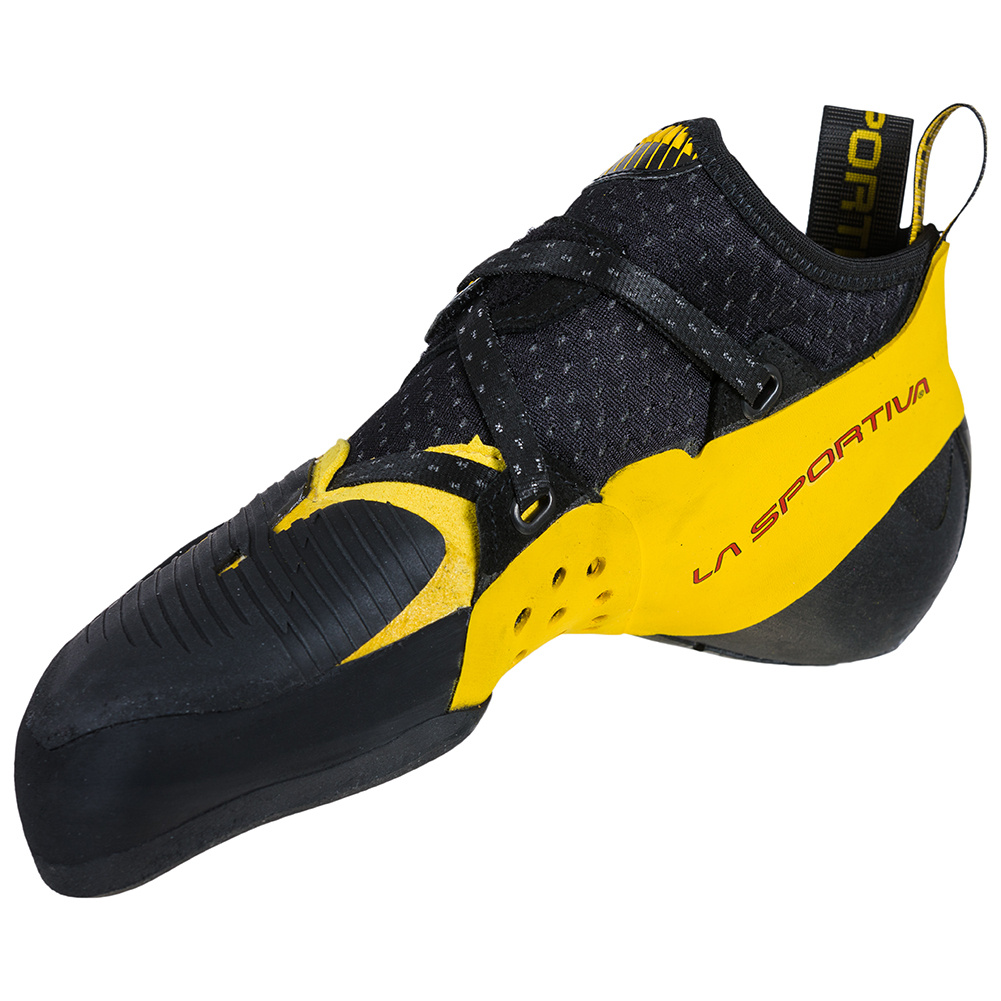 La Sportiva Solution Comp Rock Climbing Shoe Black/Yellow