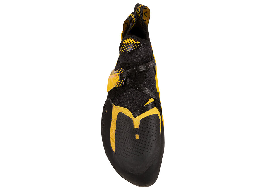 La Sportiva Solution Comp Rock Climbing Shoe Black/Yellow
