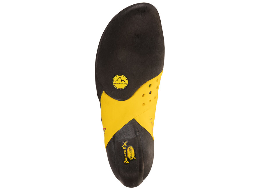 La Sportiva Solution Comp Rock Climbing Shoe Black/Yellow