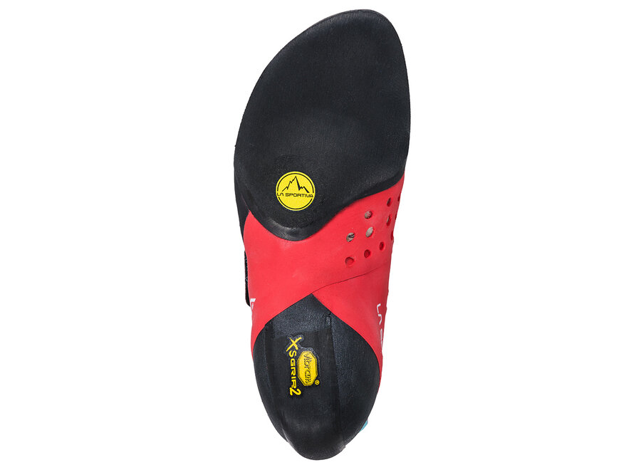 La Sportiva Women's Solution Comp Rock Climbing Shoe Hibiscus/Malibu Blue