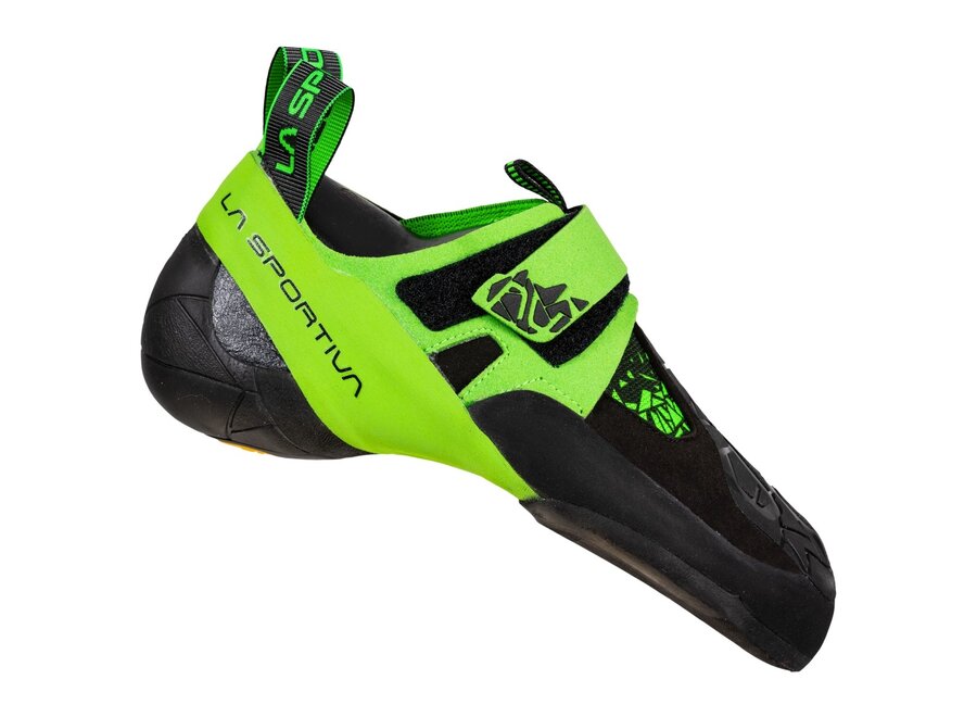 La Sportiva Skwama Vegan Rock Climbing Shoe Black/Flash Green