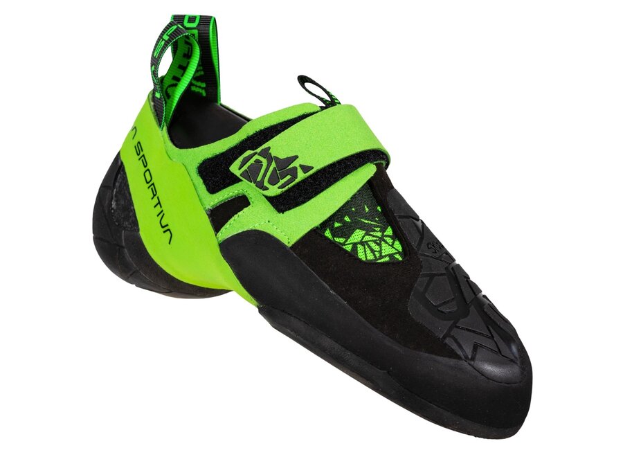 La Sportiva Skwama Vegan Rock Climbing Shoe Black/Flash Green
