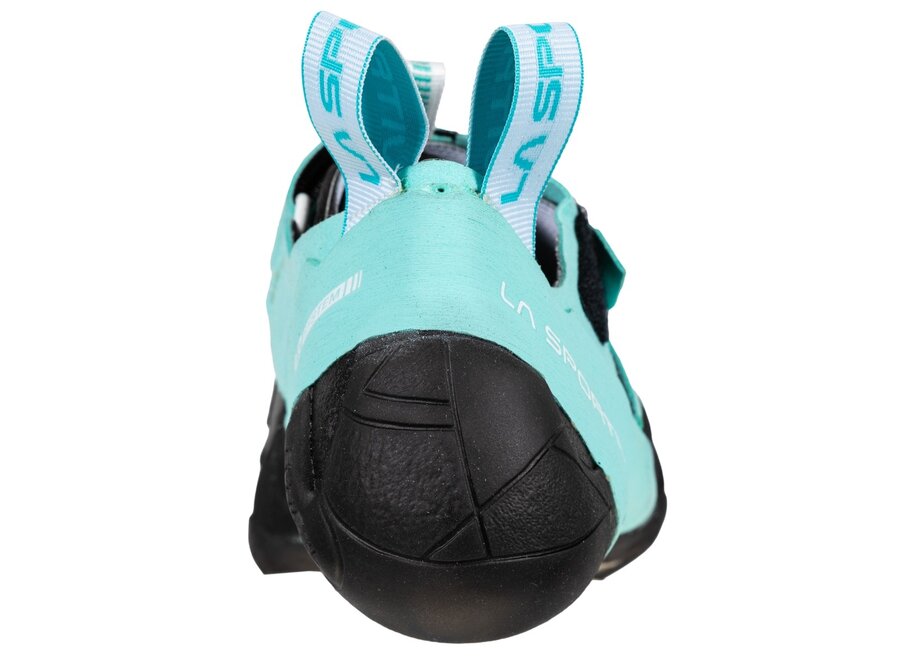 La Sportiva Women's Skwama Vegan Rock Climbing Shoe Carbon/Turquoise