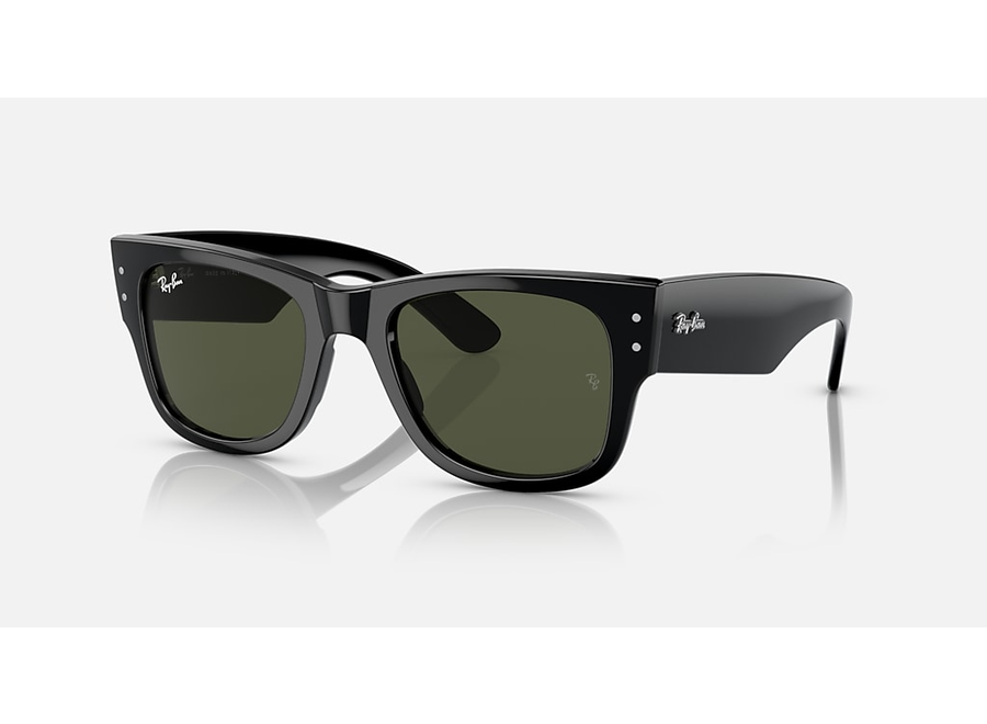 Ray-Ban Mega Wayfarer Black W/ Green Sunglass