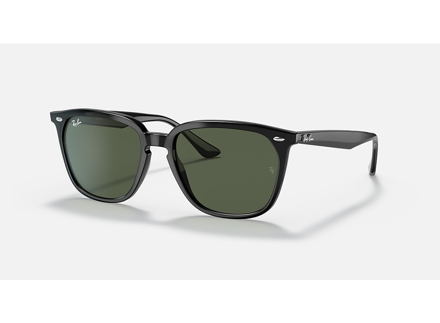 Ray-Ban Black W/ Dark Green Sunglass