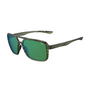 Tifosi Salto Olive Stripe Fade Frame Emerald Mirror Polarized Lens