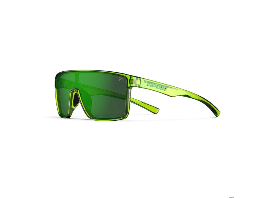 Tifosi Sanctum Hyper Lime Frame Green Mirror AR Lens Sunglasses