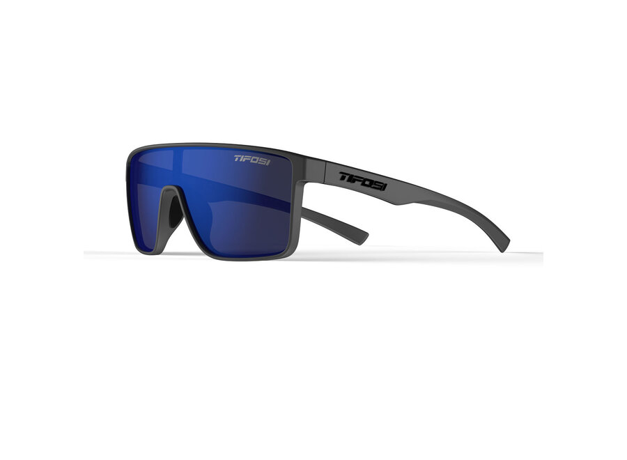 Tifosi Sanctum Matte Gunmetal Frame Cobalt Blue Mirror Lens Sunglasses