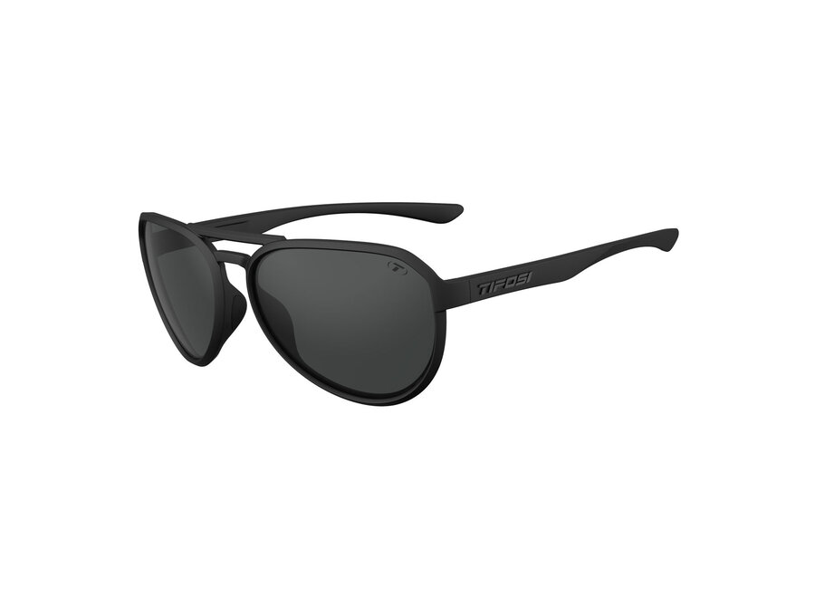 Tifosi Selca Blackout Frame Smoke Tint Lens Sunglasses