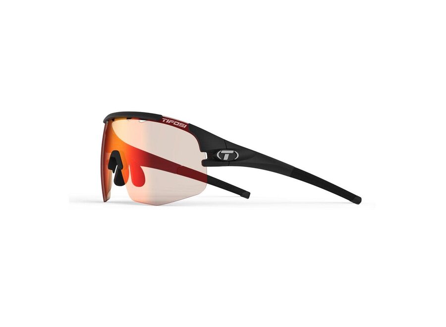 Tifosi Sledge Lite Matte Black Frame Red Fototec Sunglasses