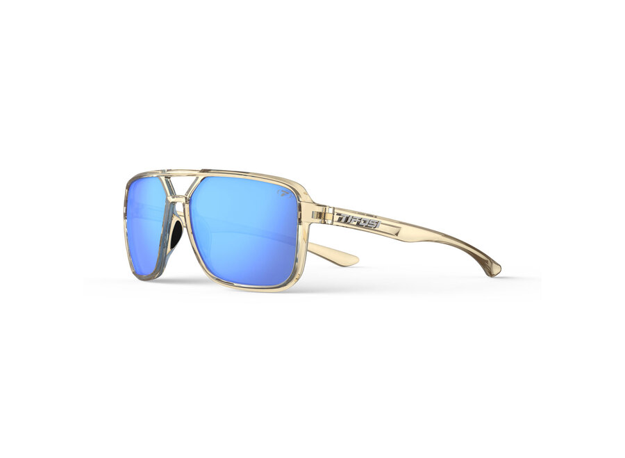 Tifosi Salto Golden Ray Frame Sky Blue Mirror Lens Sunglasses