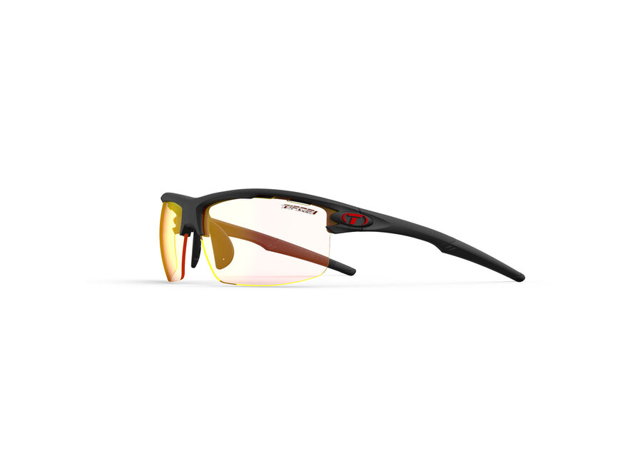 Tifosi Rivet Matte Black Frame Red Fototec Sunglasses