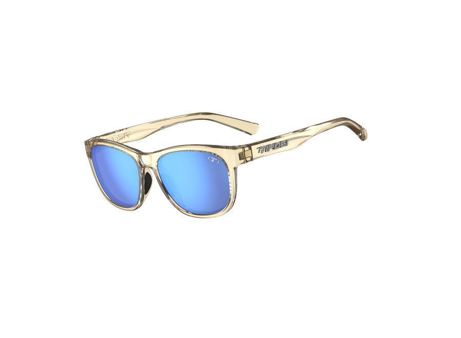 Tifosi Swank Golden Ray Frame Sky Blue Mirror Lens Sunglasses