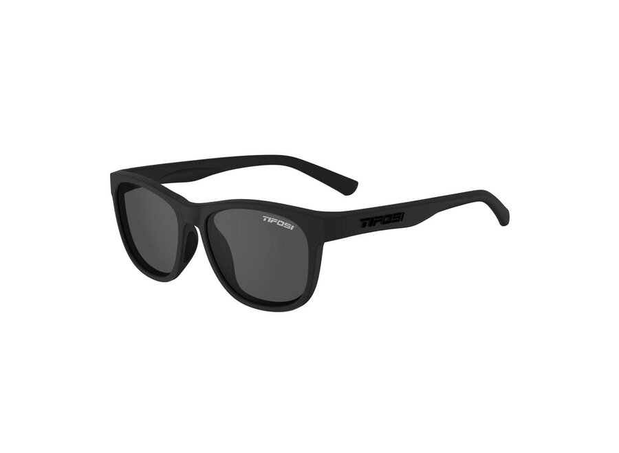 Tifosi Swank Blackout Frame Smoke Tint Lens Sunglasses