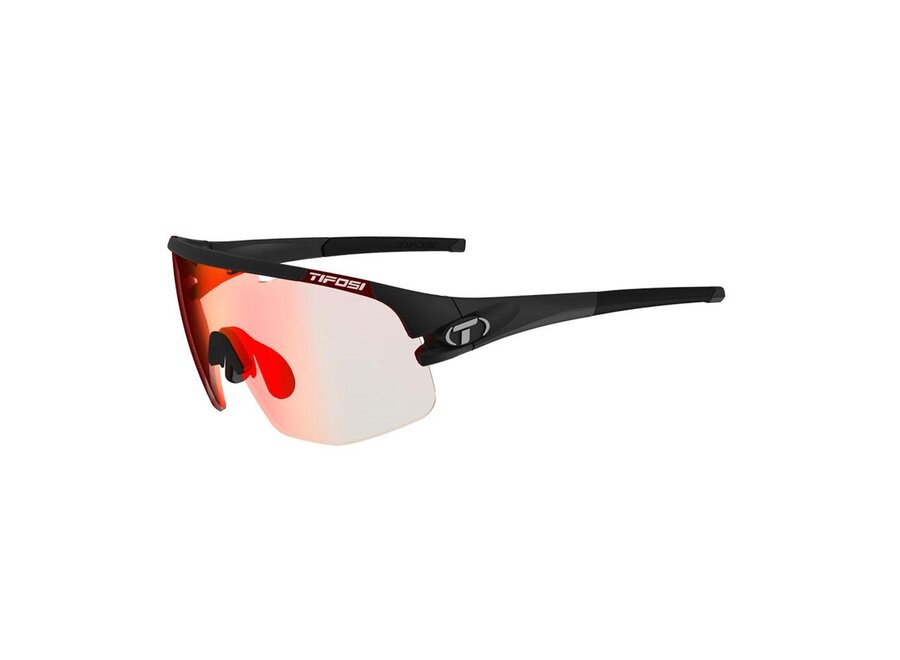 Tifosi Sledge Lite Matte Black Frame Red Fototec Sunglasses