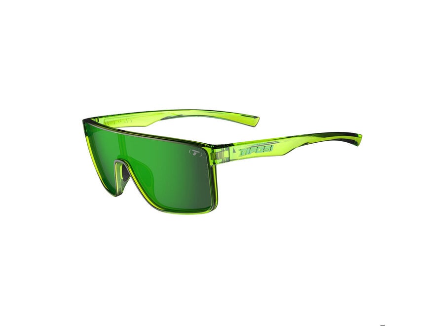 Tifosi Sanctum Hyper Lime Frame Green Mirror AR Lens Sunglasses