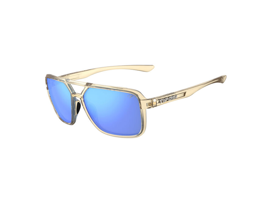 Tifosi Salto Golden Ray Frame Sky Blue Mirror Lens Sunglasses