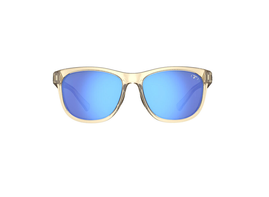 Tifosi Swank Golden Ray Frame Sky Blue Mirror Lens Sunglasses