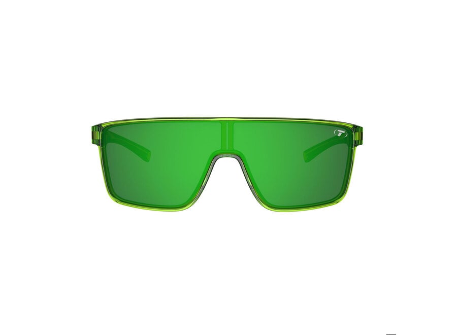 Tifosi Sanctum Hyper Lime Frame Green Mirror AR Lens Sunglasses