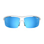 Tifosi Rivet Matte White Frame Blue/AC Red/ Clear Interchangeable Sunglasses
