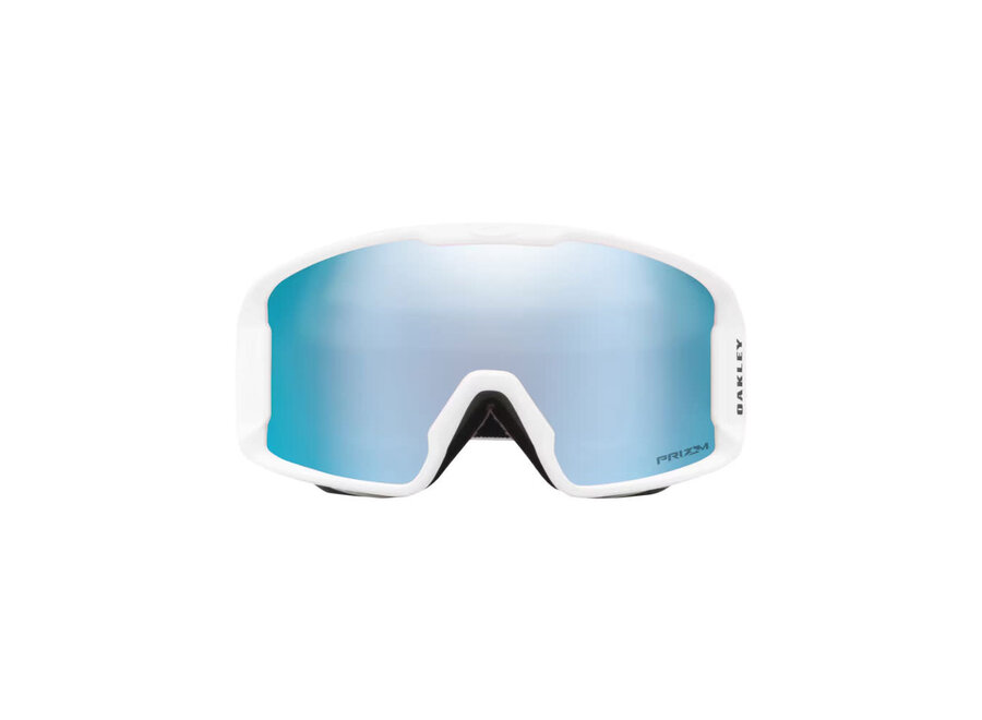 Oakley Line Miner M Goggles Matte White Strap Prizm Snow Sapphire Iridium Lenses