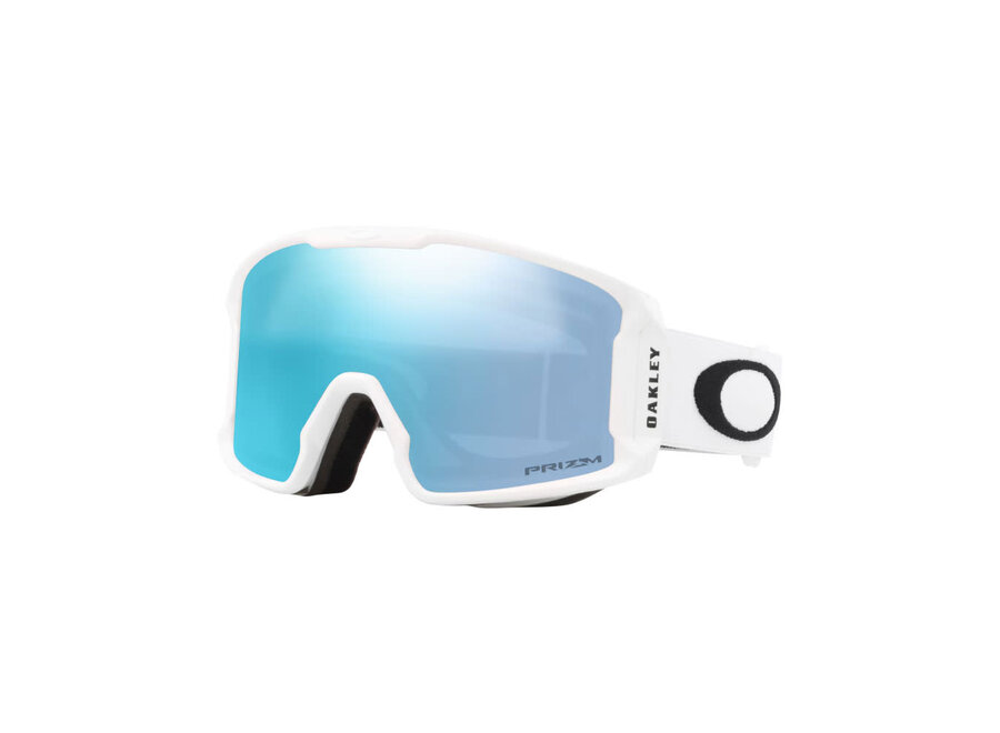 Oakley Line Miner M Goggles Matte White Strap Prizm Snow Sapphire Iridium Lenses