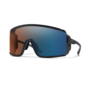 Smith Optics Pursuit Matte Black ChromaPop Glacier Photochromic Copper to Gray with Blue Mirror Sunglasses