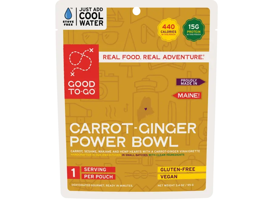 Good To Go Carrot-Ginger Power Bowl Stove Free Meal
