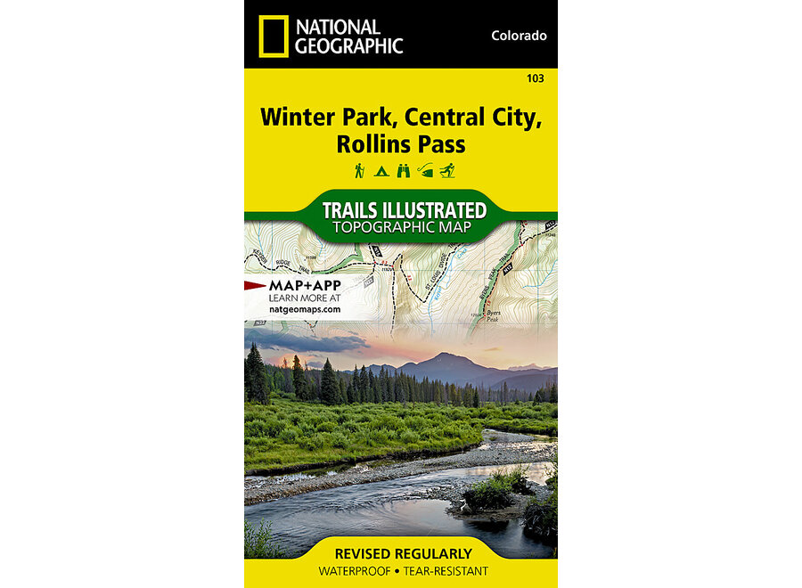 Trails Illustrated 103 Winter Park, Central City, Rollins Pass