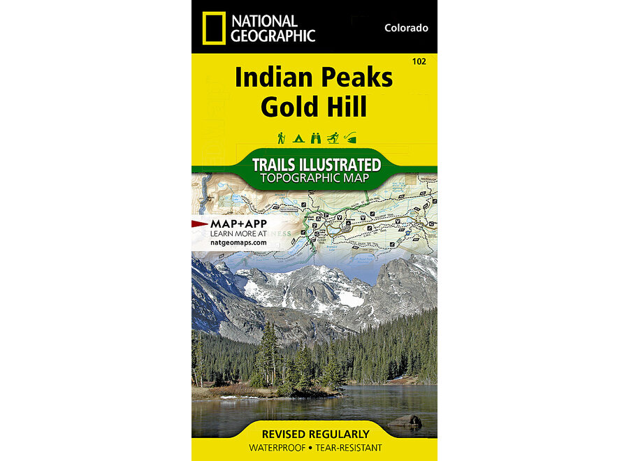 Trails Illustrated 102 Indian Peaks, Gold Hill