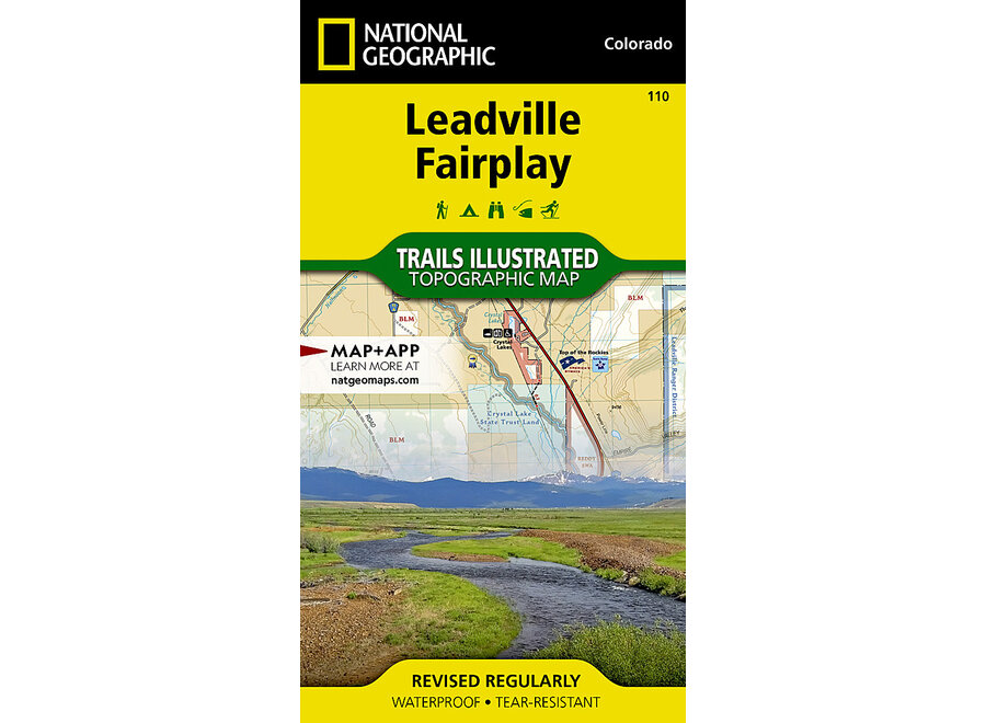 Trails Illustrated 110 Leadville, Fairplay