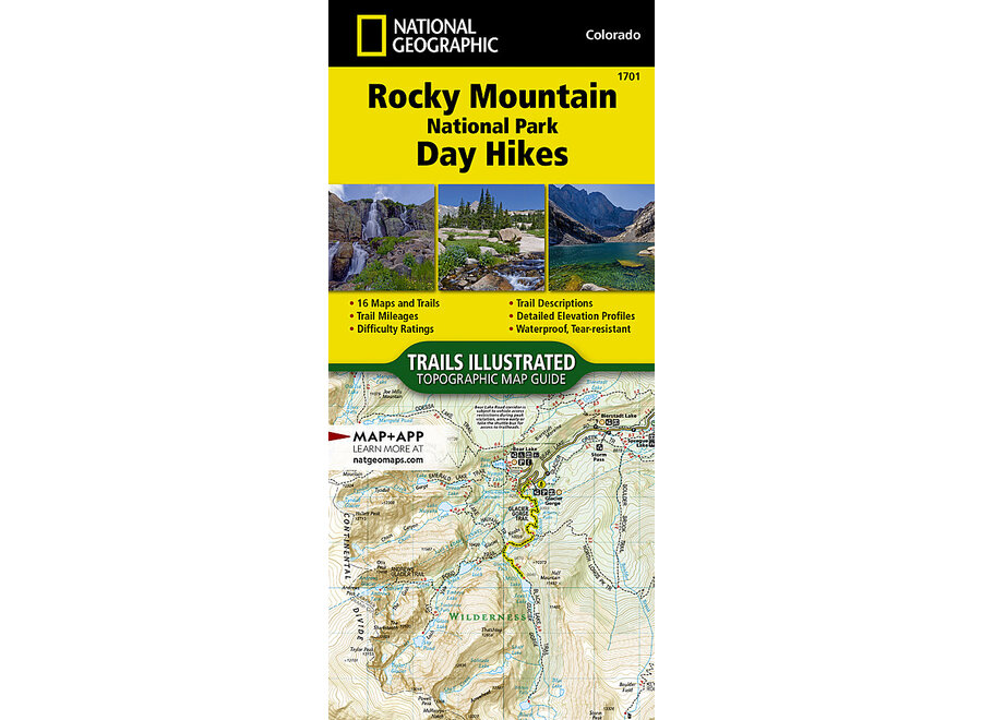 Trails Illustrated 1701 Rocky Mountain National Park Day Hikes Map