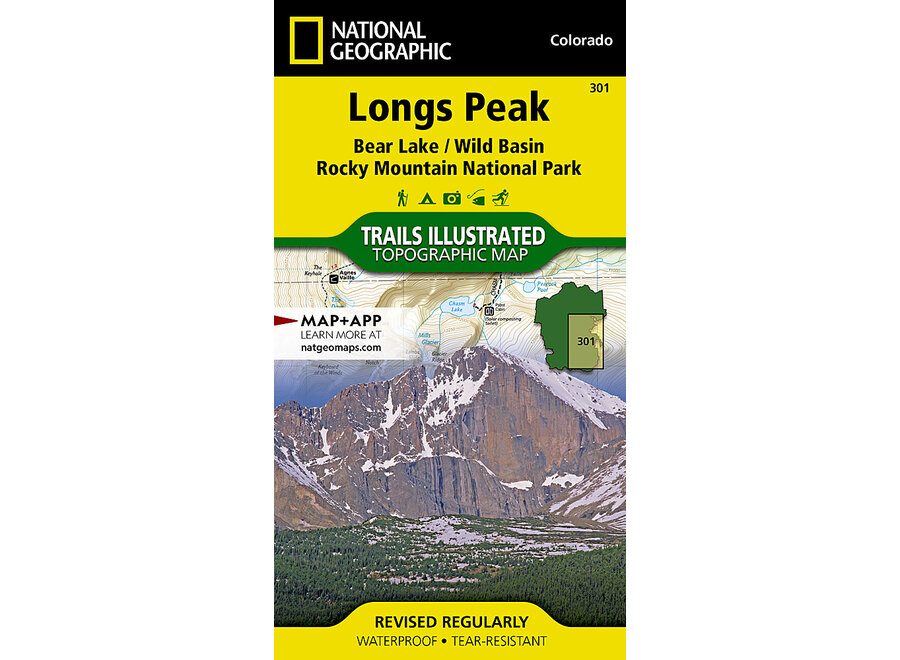 Trails Illustrated 301 Longs Peak: Rocky Mtn Natl Park