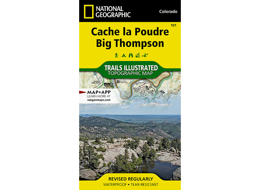 Trails Illustrated 101 Cache La Poudre, Big Thompson CLR