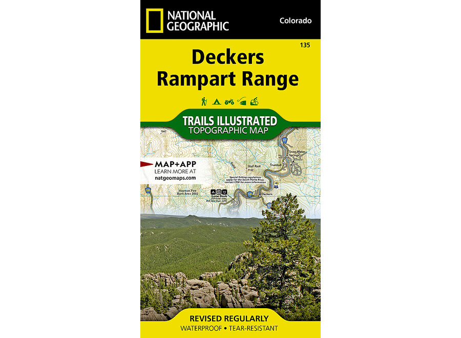 Trails Illustrated 135 Deckers, Rampart Range