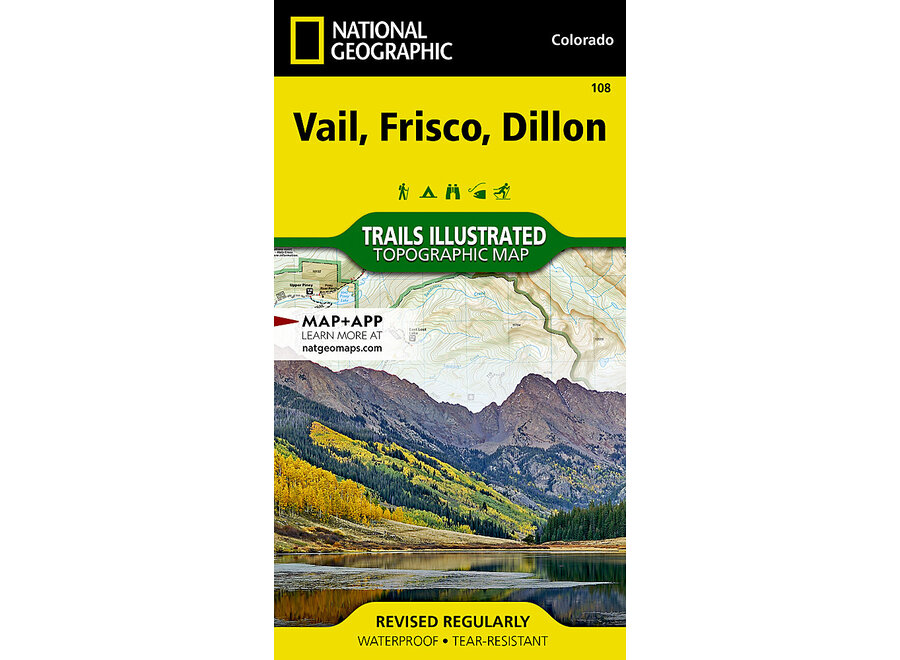 Trails Illustrated 108 Vail, Frisco, Dillon
