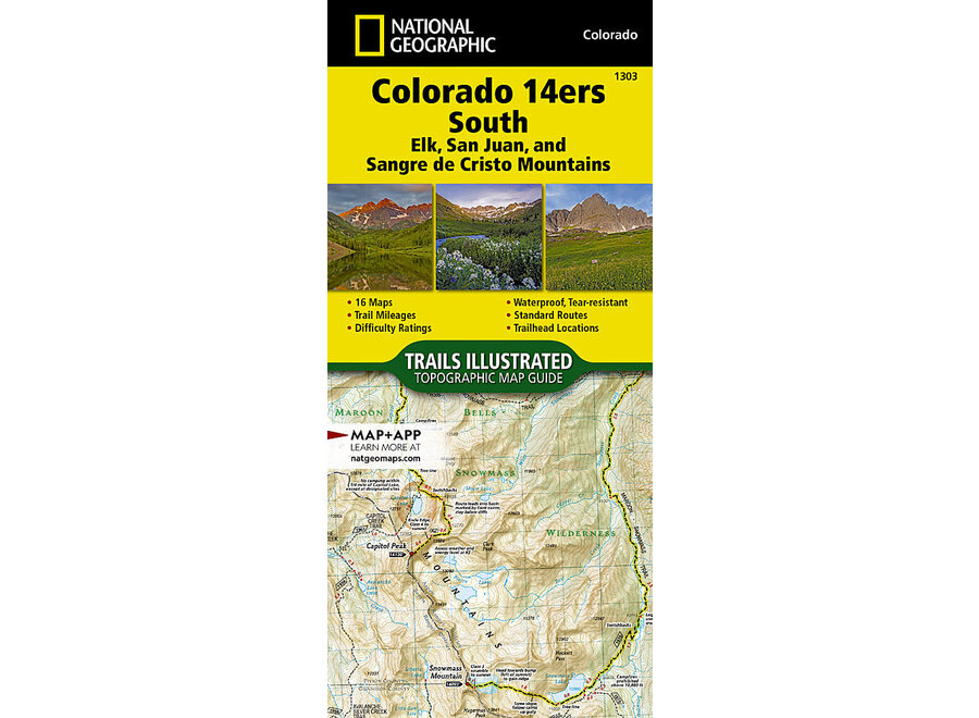 Trails Illustrated 1303 Colorado 14ers South [San Juan, Elk, and Sangre de Cristo Mountains]