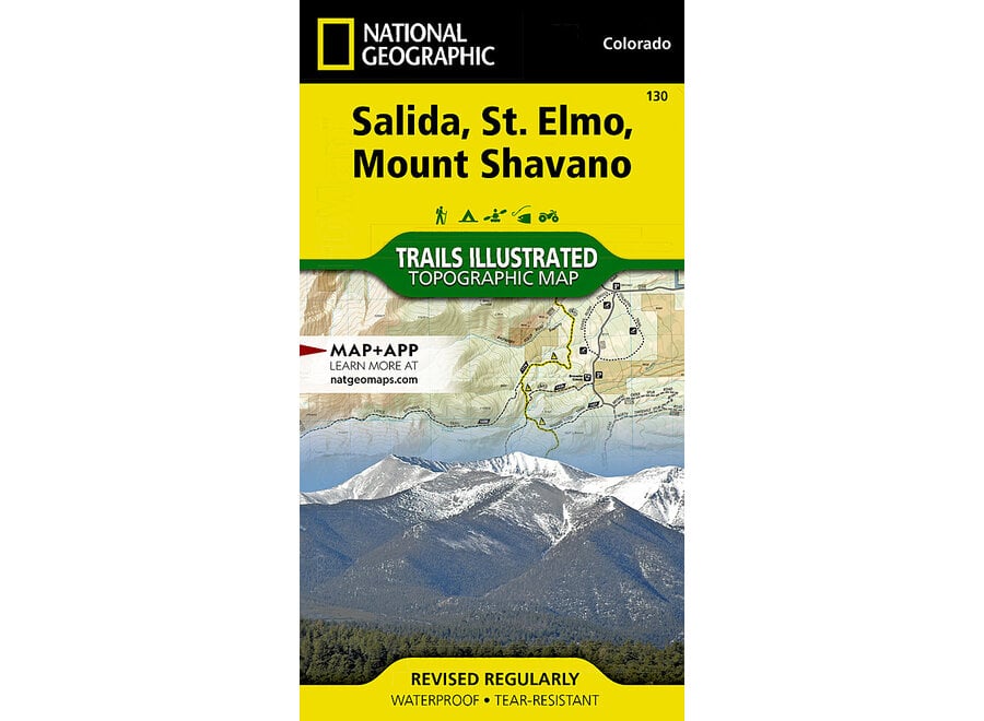 Trails Illustrated 130 Salida, St Elmo, Shavano