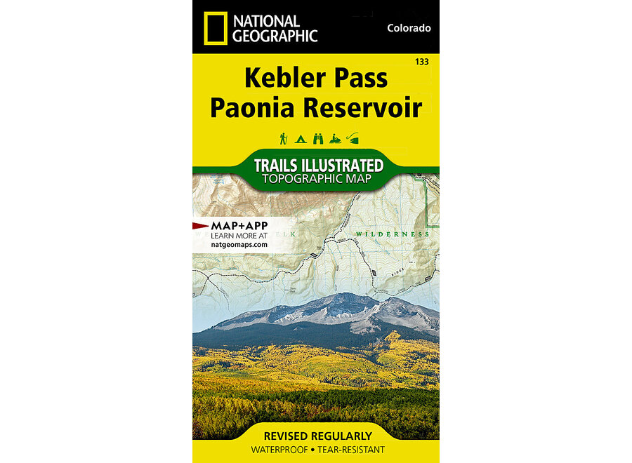 Trails Illustrated 133 Kebler Pass, Paonia Reservoir