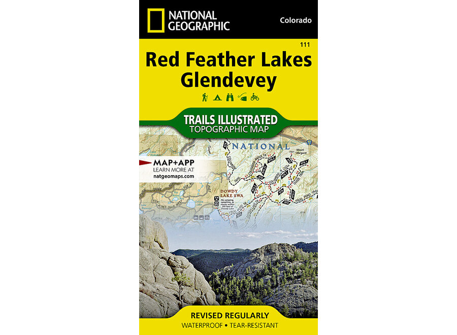 Trails Illustrated 111 Red Feather Lakes, Glendevey