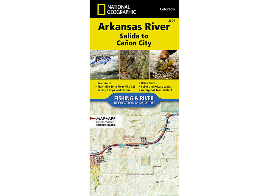 Trails Illustrated 2304 Arkansas River, Salida To Canon City