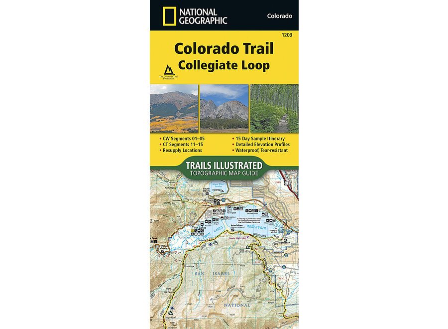 Trails Illustrated 1203 Colorado Trail, Collegiate Loop